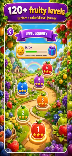 Fruzzle Drop: Ice Match screenshot 2