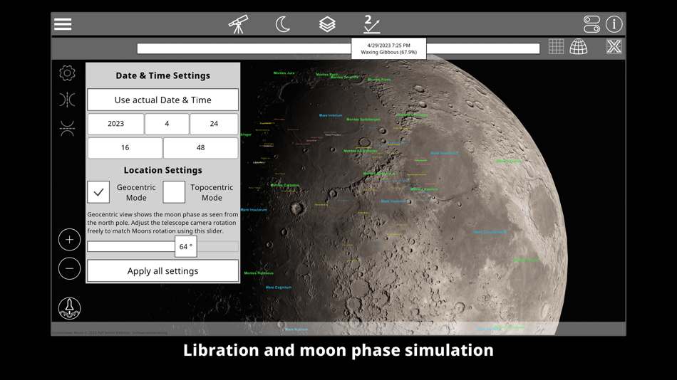 #10. GlobeViewer Moon (macOS) بواسطة: RAB-Software