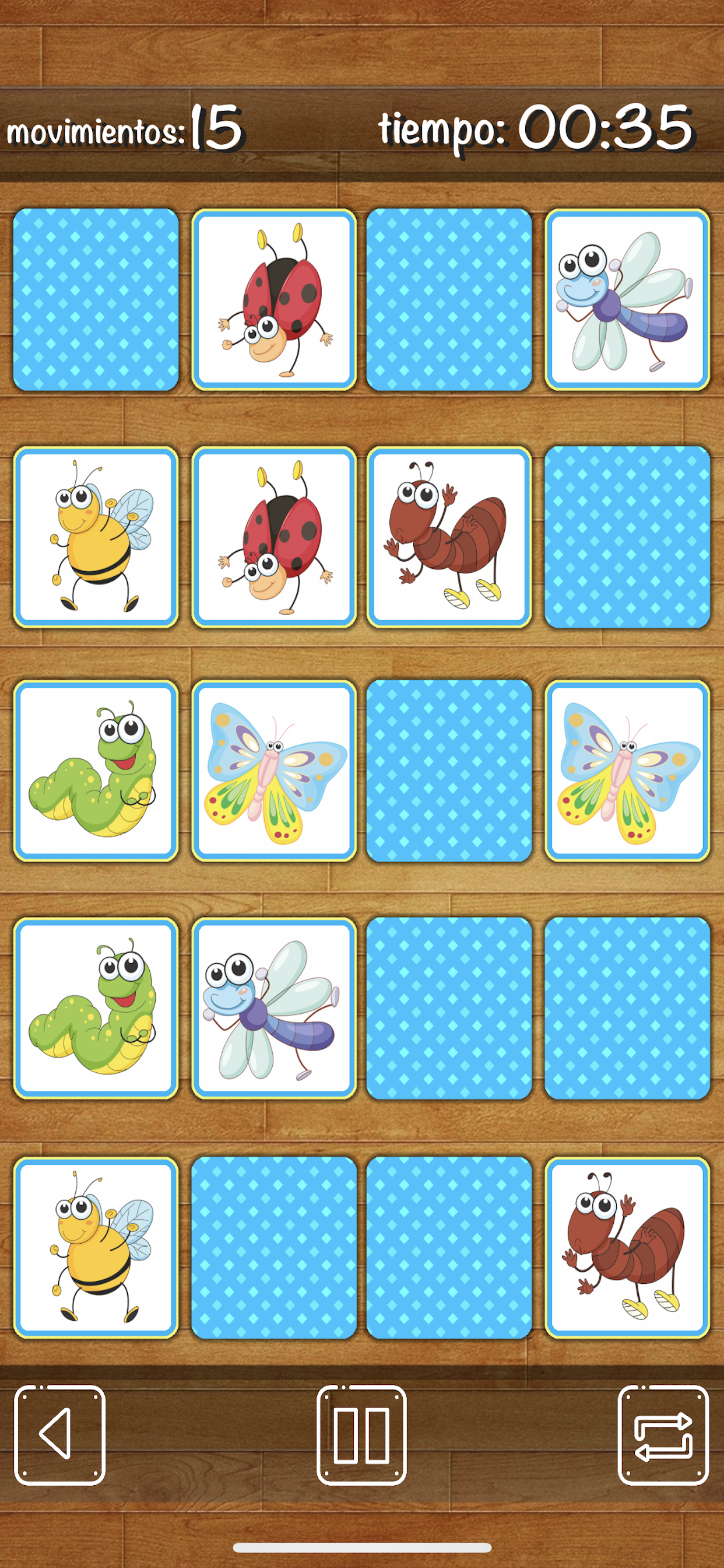 ¡Juego de memoria para niños!