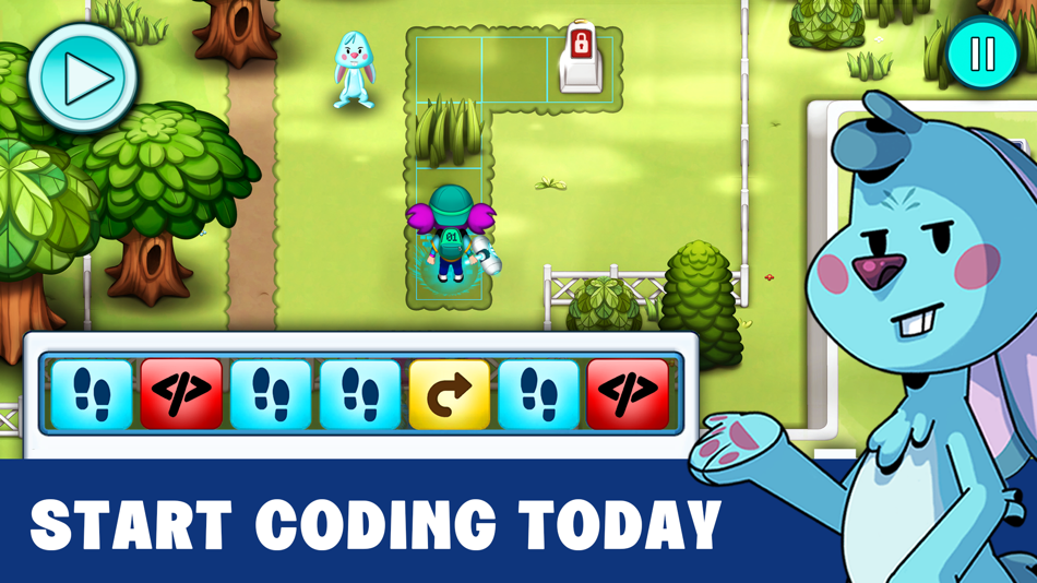 #1. Coding Games Kids: Glitch Hero (iOS) 由: Didactoons Games SL
