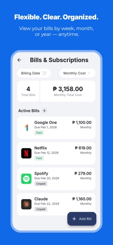 Judit: Bills & Subscriptions screenshot