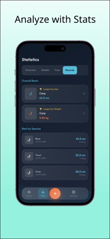 FishingLog - Simple Catch Log iPhone screenshot