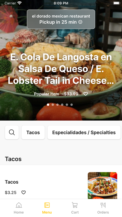 El Dorado Mexican Restaurant Screenshot