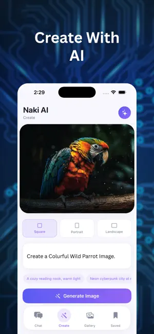 Naki AI iPhone screenshot 1