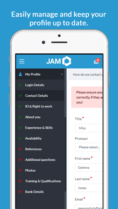 JAM Event Services Screenshot