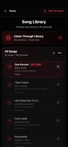One Percent Song screenshot