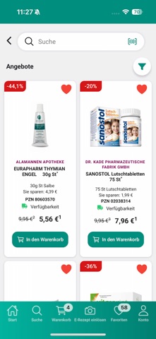 Holzgerlinger Apotheken screenshot