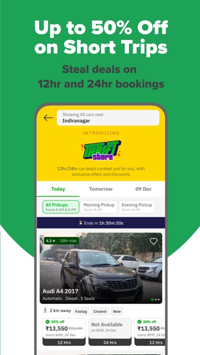 Zoomcar: Car rental for travel Screenshot