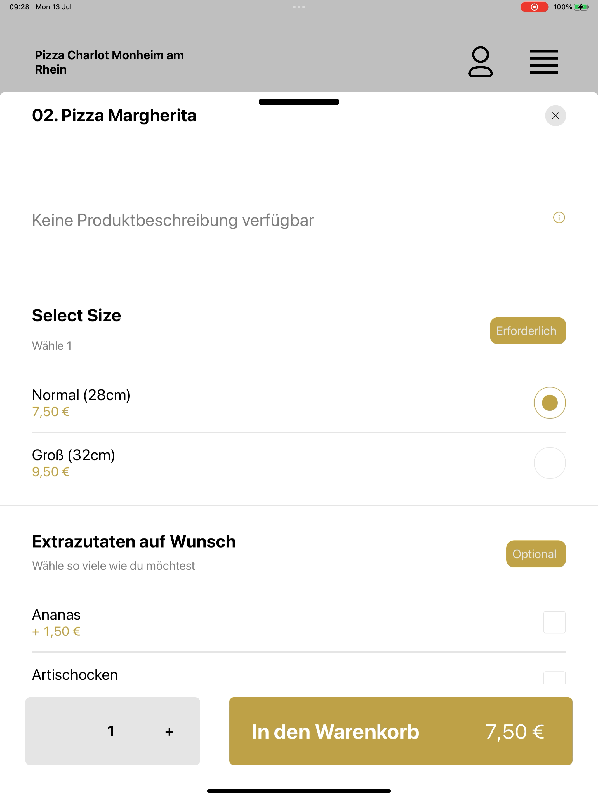 Pizza Charlot Monheim am Rhein screenshot 16