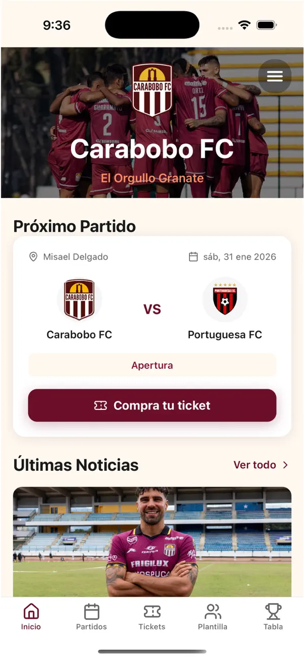 Screenshot #1 pour Carabobo FC