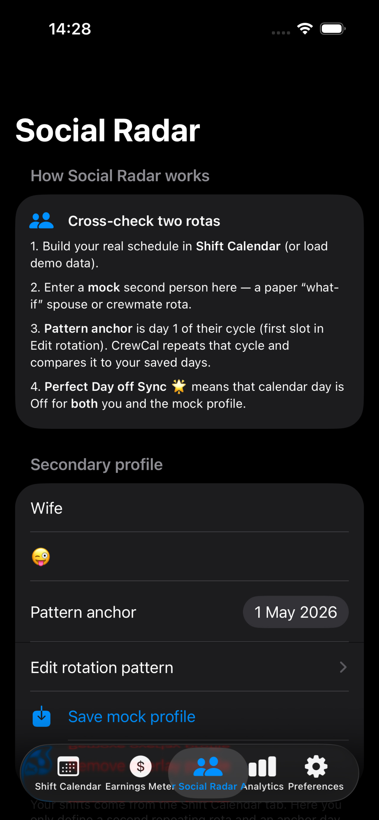 Shift Cycle Planner screenshot 4