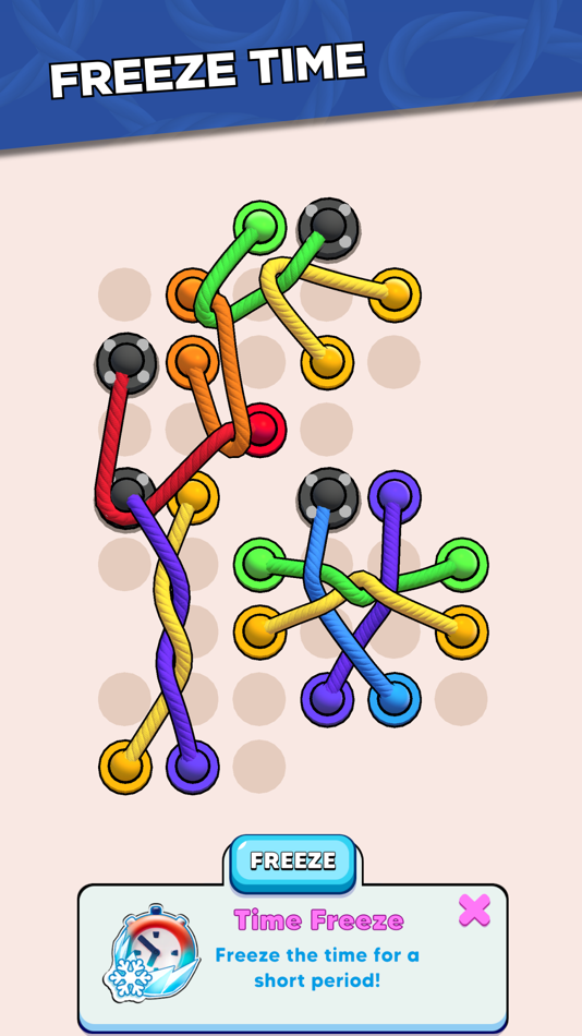 #3. Twisted Ropes: Untangle 3D (iOS) Av: Fomo Games