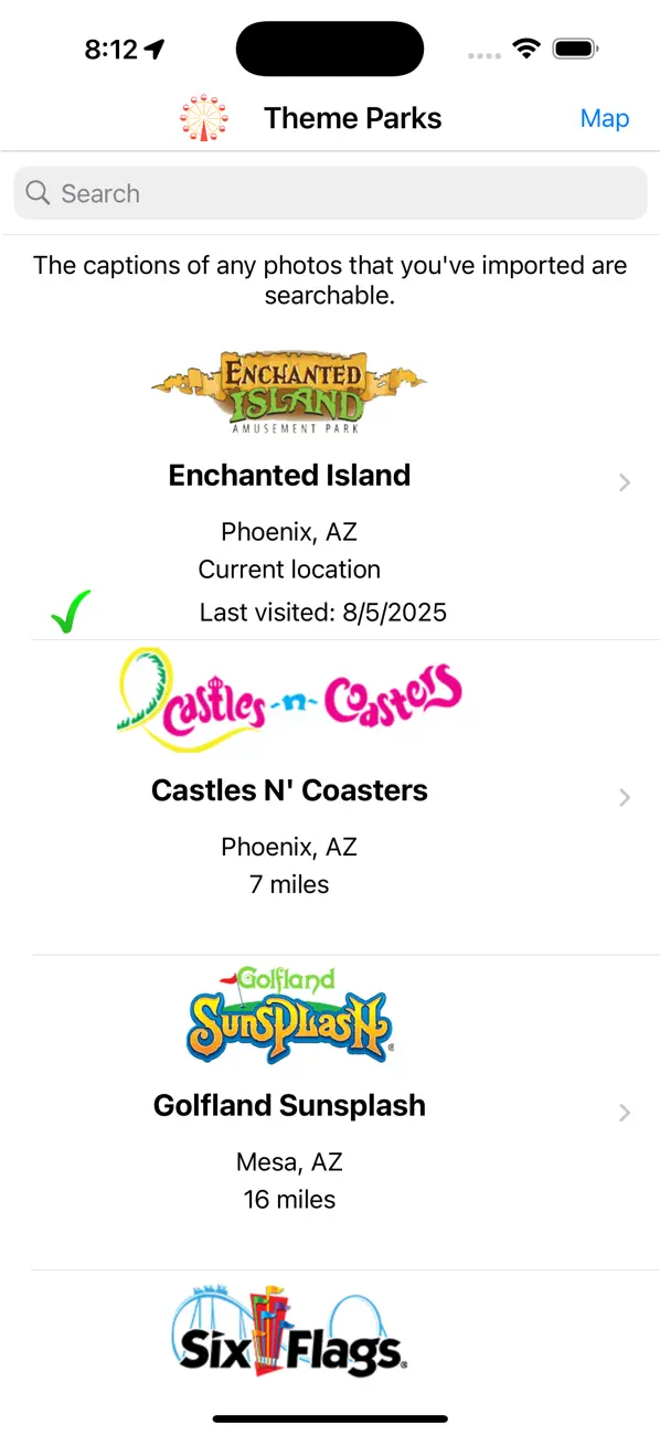 Screenshot #1 pour America's Theme Parks