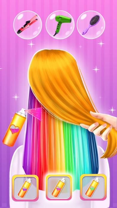 Braid Spa Hair Salon Game Screenshot