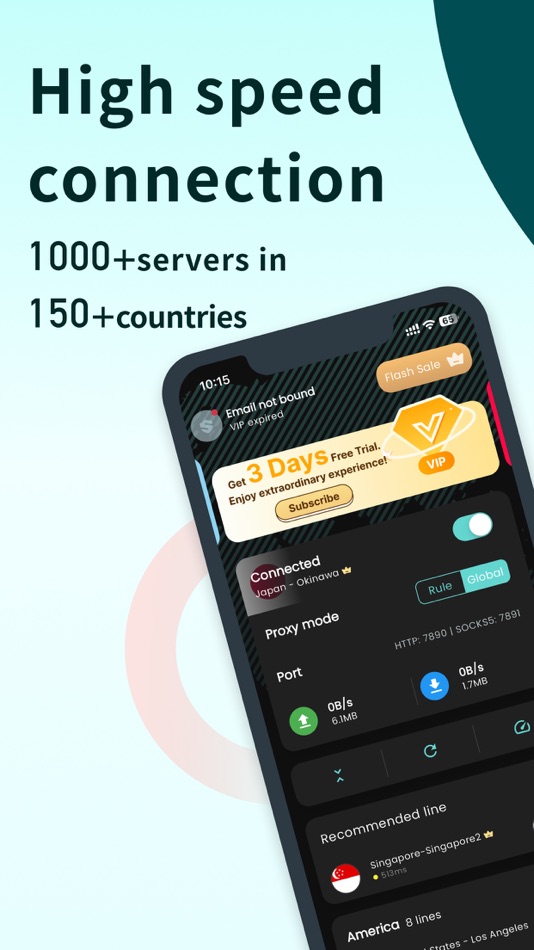 #1. SuperSurf VPN -Fast & Safe VPN (iOS) 由: 深圳微晨科技有限公司