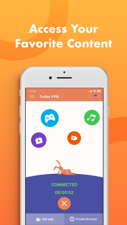 #5. Turbo VPN Private Browser (iOS) 由: INNOVATIVE CONNECTING PTE.LIMITED