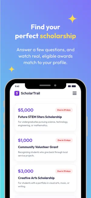 ScholarTrail: Scholarships screenshot 3