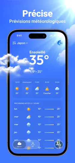 Capture d'écran de Weatherly:Forecast&Radar sur iPhone 2