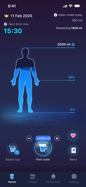 Drink water: Drinking reminder screenshot 1