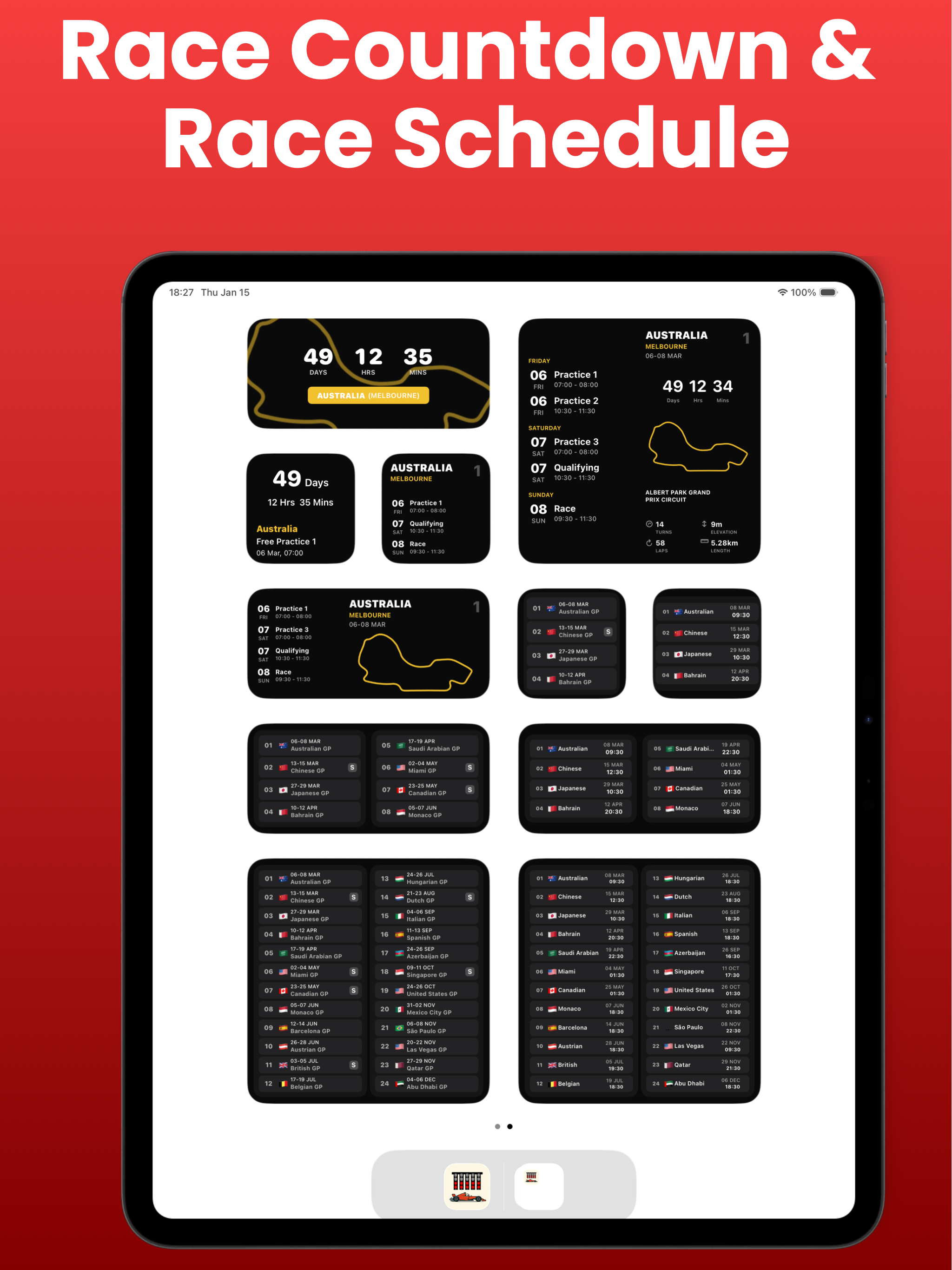 Formula Widgets F1: Lights Out