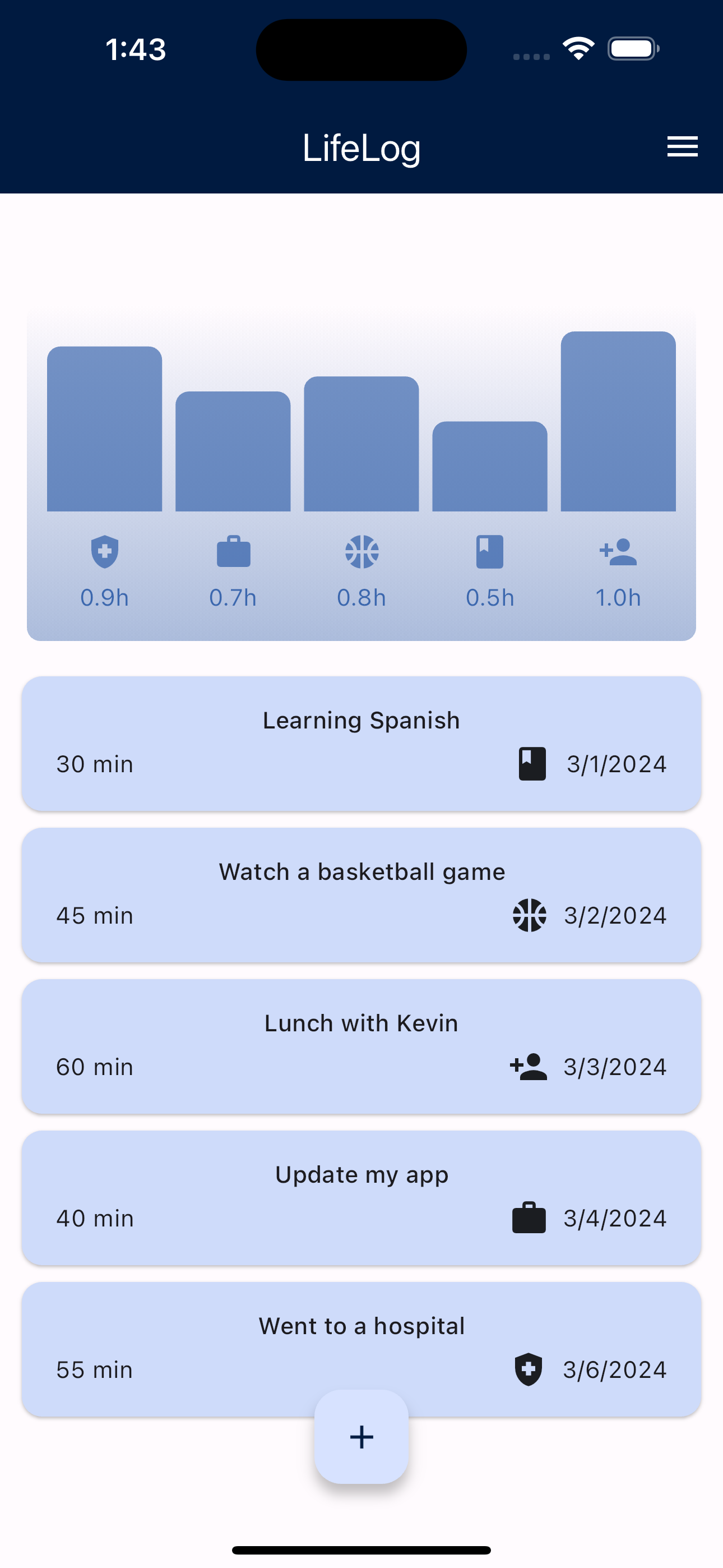 Life Log Tracker