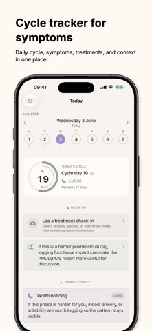 Steadied: PCOS PMDD Tracker Screenshot 1 of 10