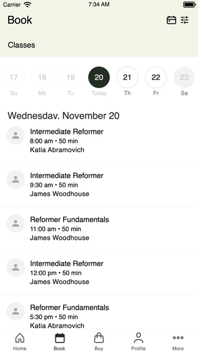 Collective Pilates Screenshot