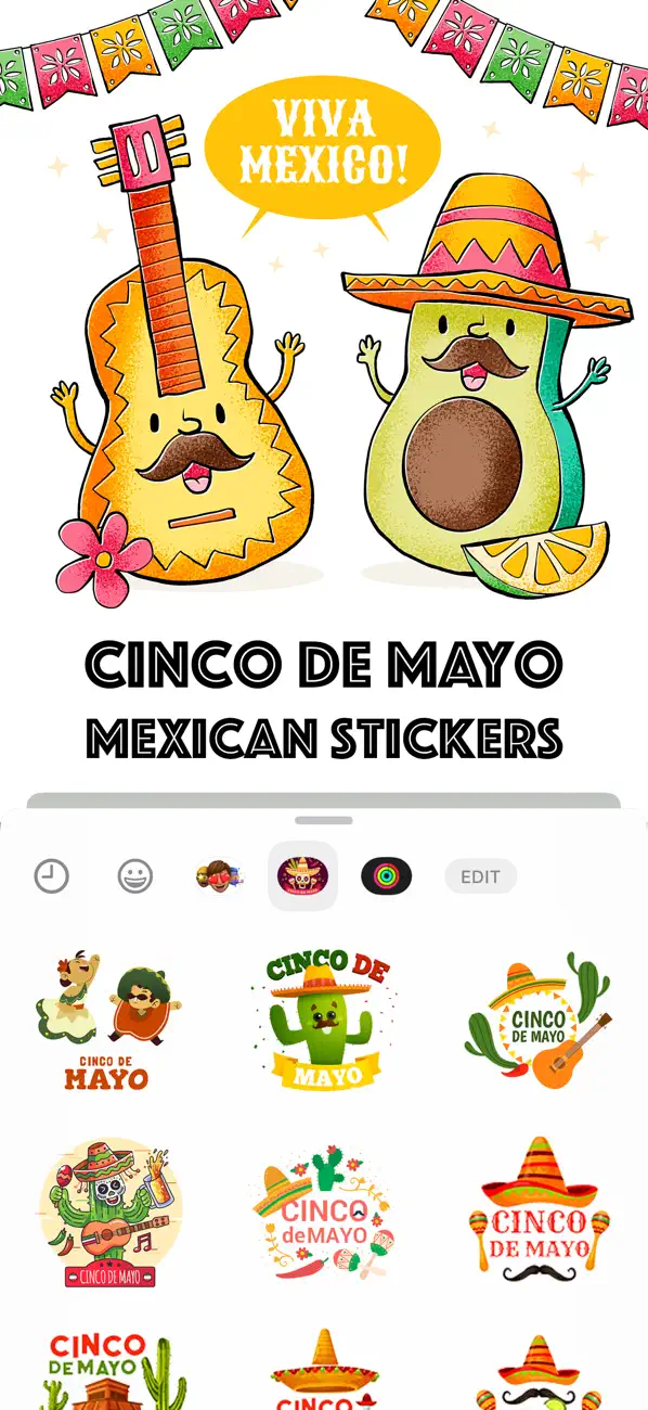 Screenshot #1 pour Cinco De Mayo Mexican Stickers