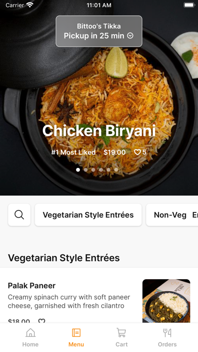 Bittoo's Tikka iPhone screenshot 2 - Food & Drink app