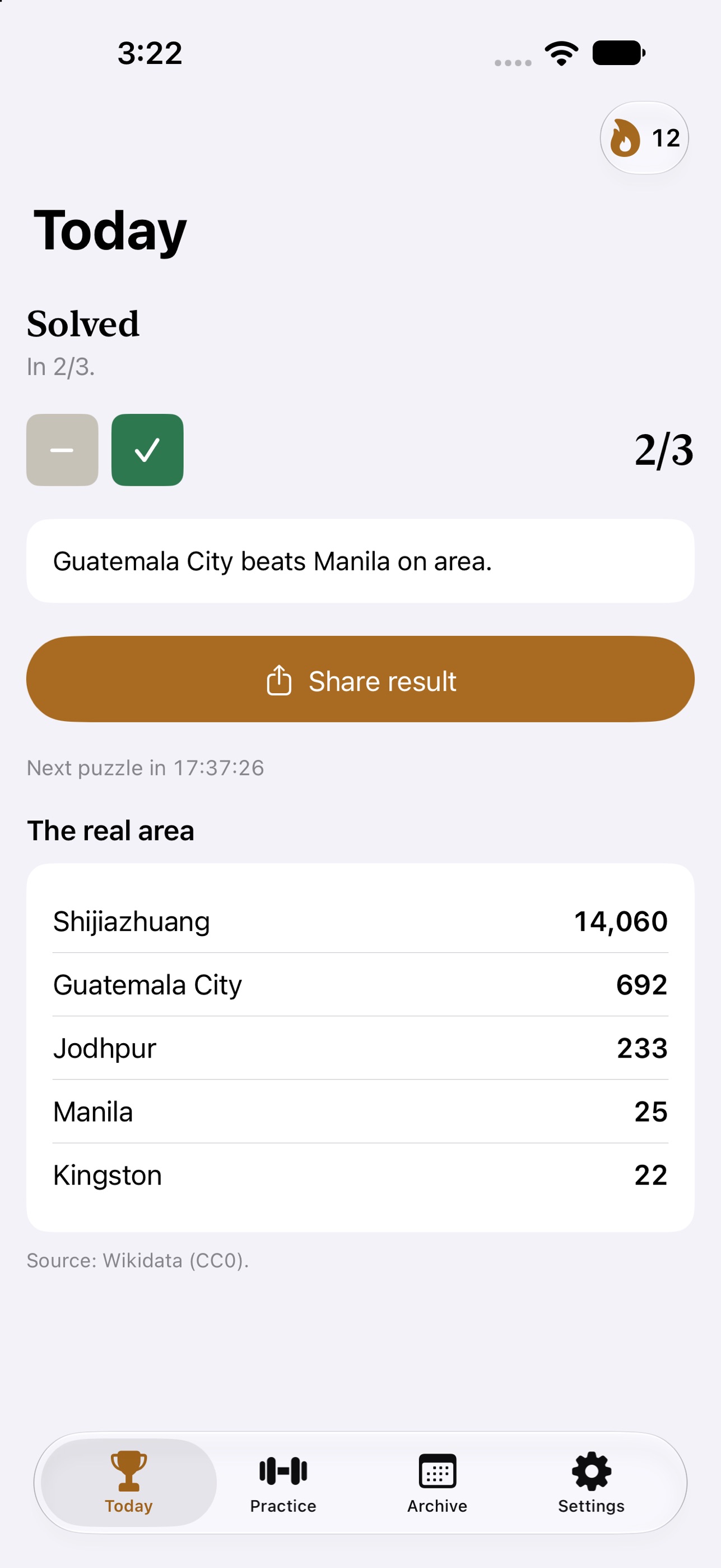 Screenshot 2 of Ranklet: Daily Ranking Game