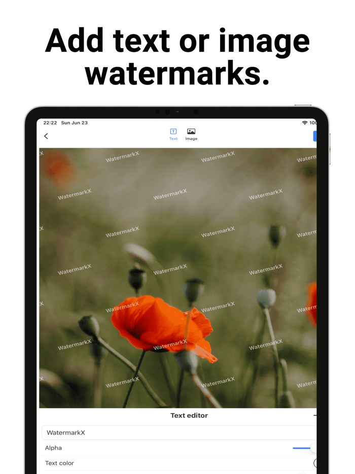 WatermarkX - Markup photos app