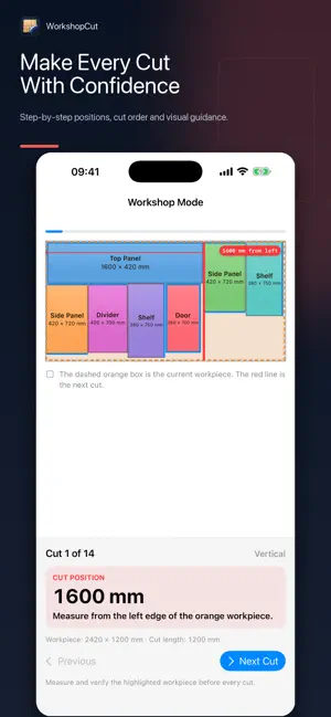 WorkshopCut: Cut List Planner screenshot 1