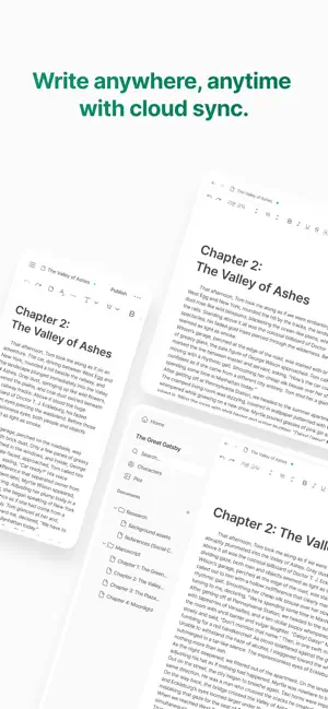 Novela: Writing app for novels screenshot 2