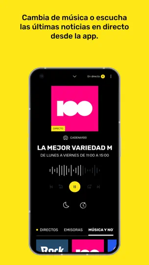 Captura de pantalla de MegaStarFM en iPhone 4