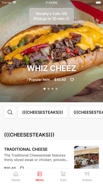 Murphy's Cafe 126 To Go iPhone screenshot 2 - Food & Drink app