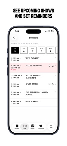Worldwide FM iPhone screenshot