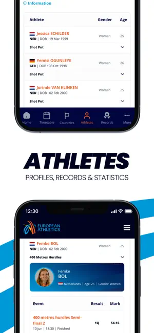 European Athletics iPhone screenshot 5