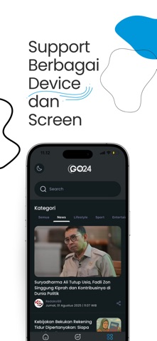 Go24 - Baca Berita Indonesia iPhone screenshot 3