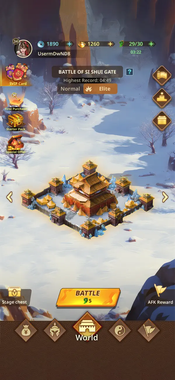 Samkok Heroes TD Dynasty Tower Defense iOS Mod IPA screenshot 1 - iOS game interface