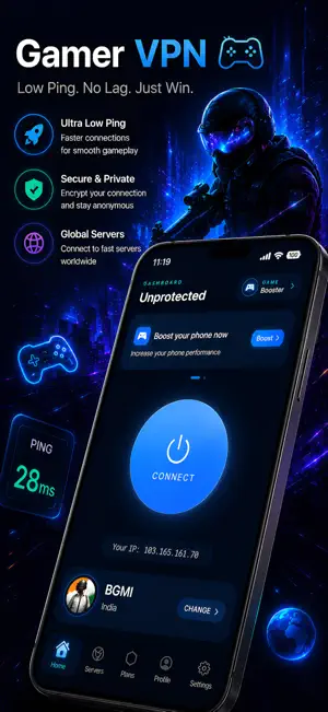 Gamer VPN: Proxy, Game Booster screenshot 1