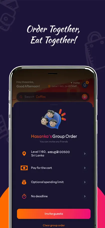 Captura 3 de 5 de TING – Food & Grocery Delivery