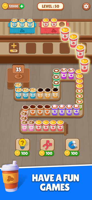 Coffee Sort: Packing Games Screenshot 1 of 4