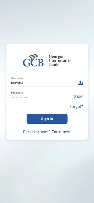 Georgia Community Bank (GCB) screenshot 2