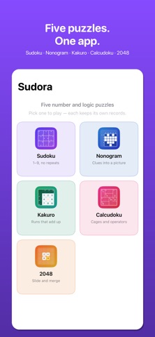 Sudora Sudoku screenshot 1