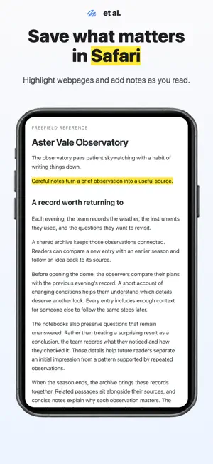 et al. — Highlight & Save screenshot 1