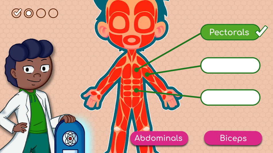 #3. Human Body: STEM Science Games (iOS) By: Didactoons Games SL
