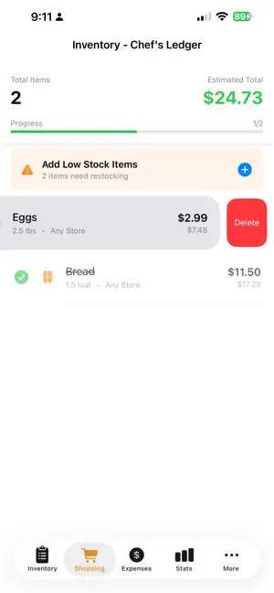 Chef's Ledger screenshot 2