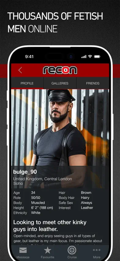 Recon - Gay Fetish App screenshot 3