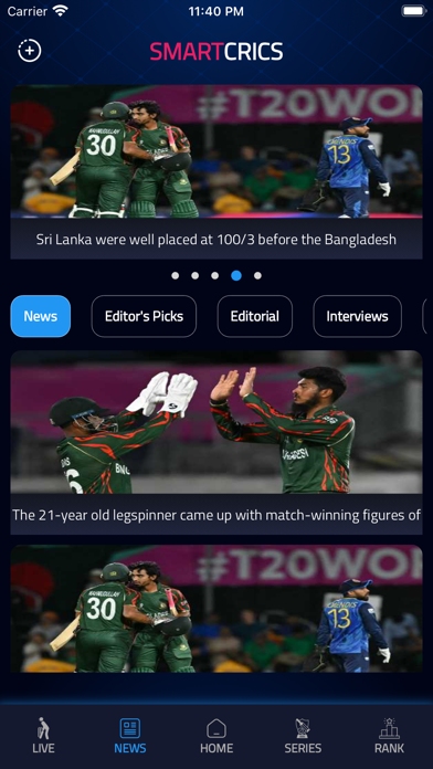 Smartcrics: Live Cricket Score Screenshot