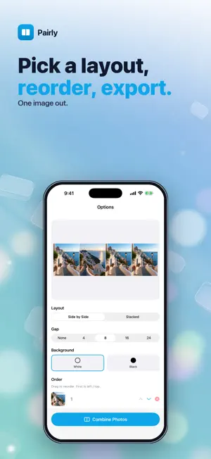 Pairly: Side by Side Photos screenshot 2